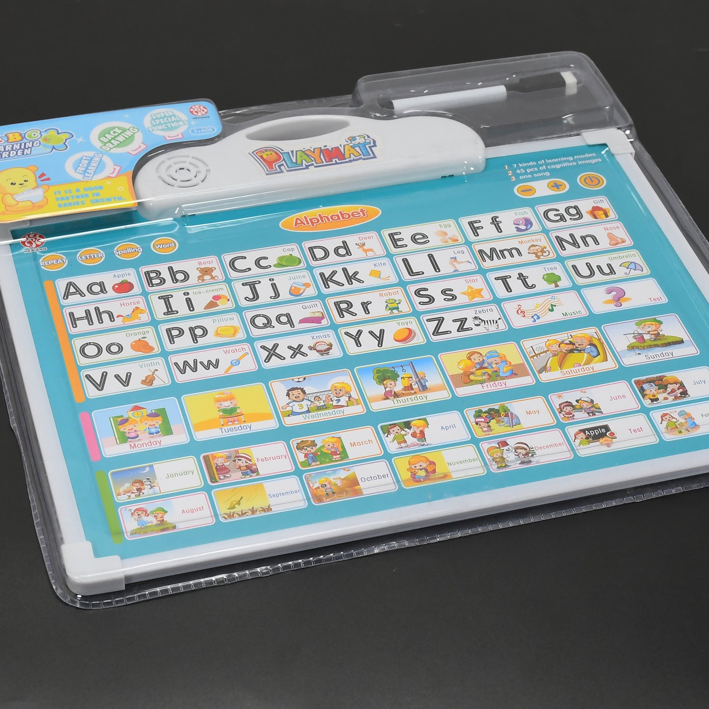 Educational Play Mat with Doodle Pen for ABC Learning