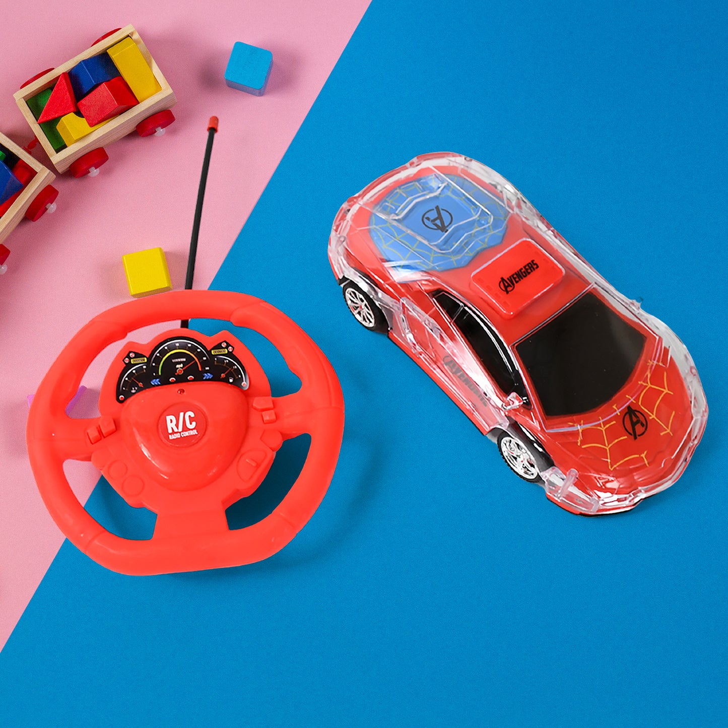 Remote Control Car with Handle Design & Rechargeable Battery