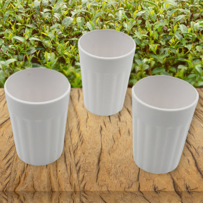 5719 Small Plastic Coffee  Tea Cups Reusable Plastic Cup Mug Lightweight Microwavable Dishwasher Safe Unbreakable Camping Coffee Mugs For Tea Milk Water Juice Tea (3 Pcs Set)