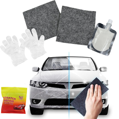 Easy Car Scratch Repair Kit - Nano Cloth & Solution