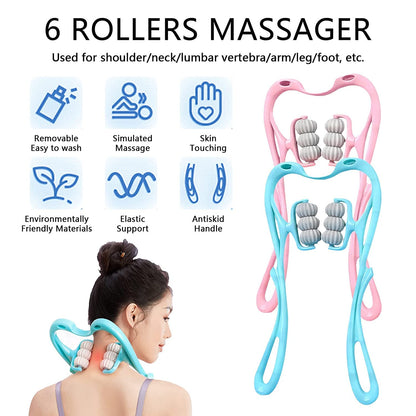 Neck Shoulder Massager Portable Relieving The Back For Men Relieving The Waist Women (1pc)