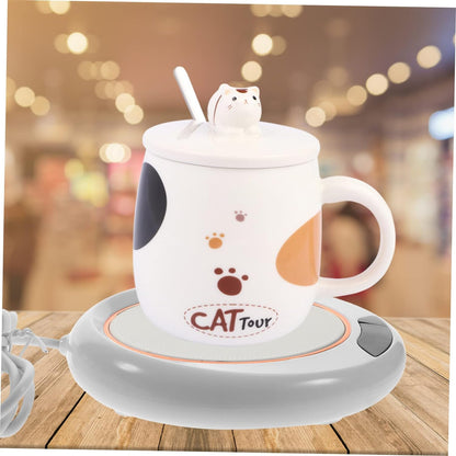 5576 Usb Warm Coaster Heated Coffee Mug Portable Office Desk Portable Cup Heater Coffee Mug Warmer Electric Cup Warmer (1 Pc)