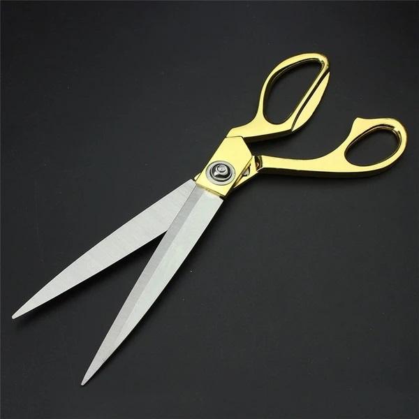 1546 Stainless Steel Tailoring Scissor Sharp Cloth Cutting For Professionals (8.5inch) (Golden)