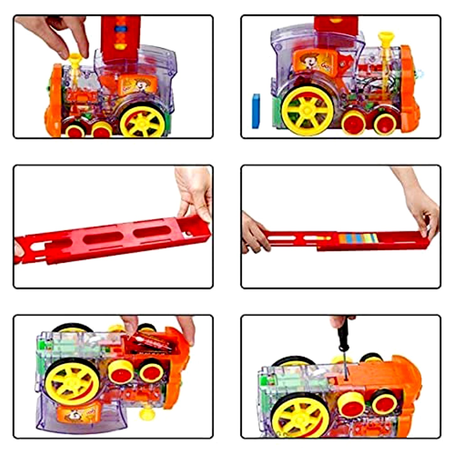 Interactive Play Train with Blocks – 60 Pieces