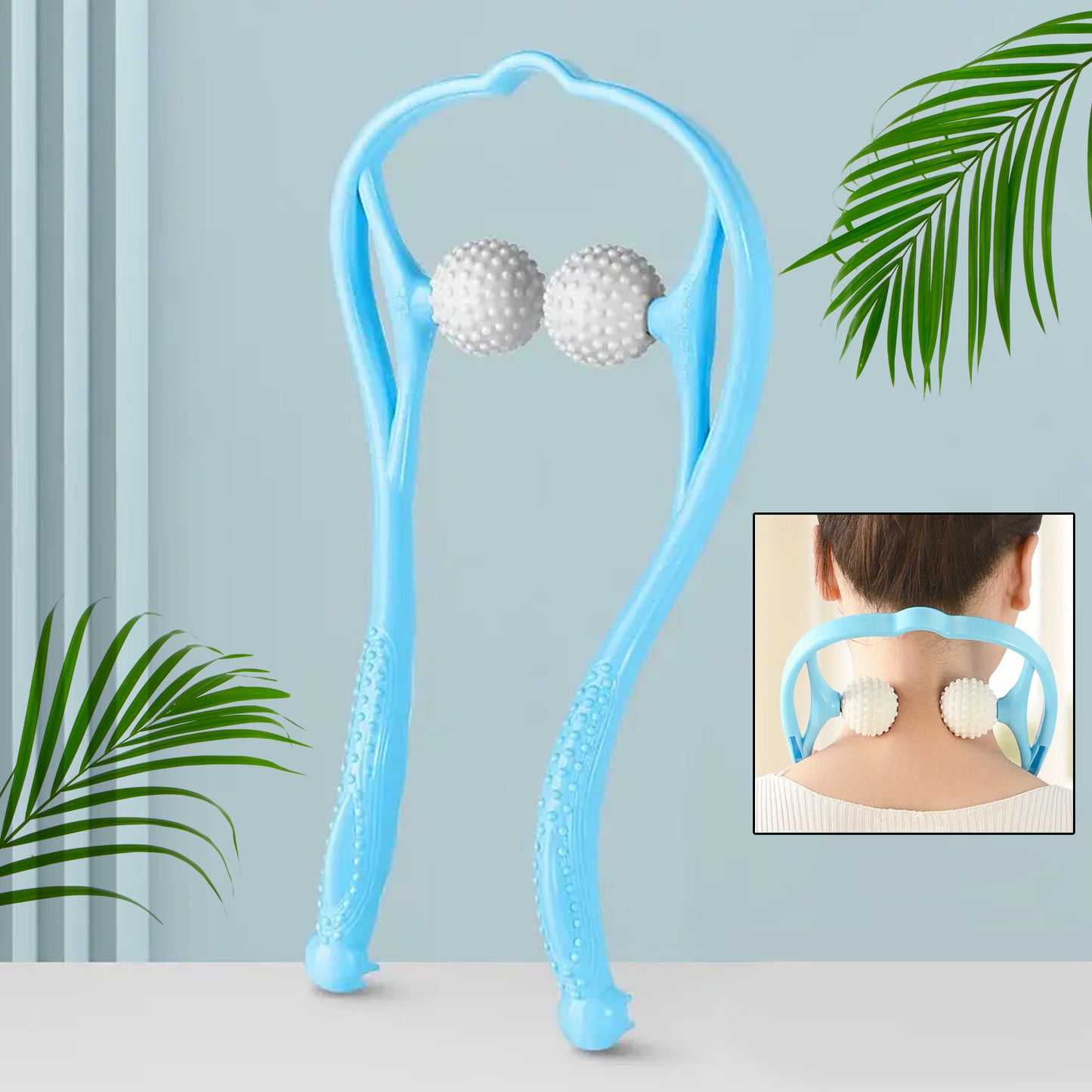 6593 Neck Shoulder Massager 13.5x7.08in Portable Relieving The Back For Men Relieving The Waist Women