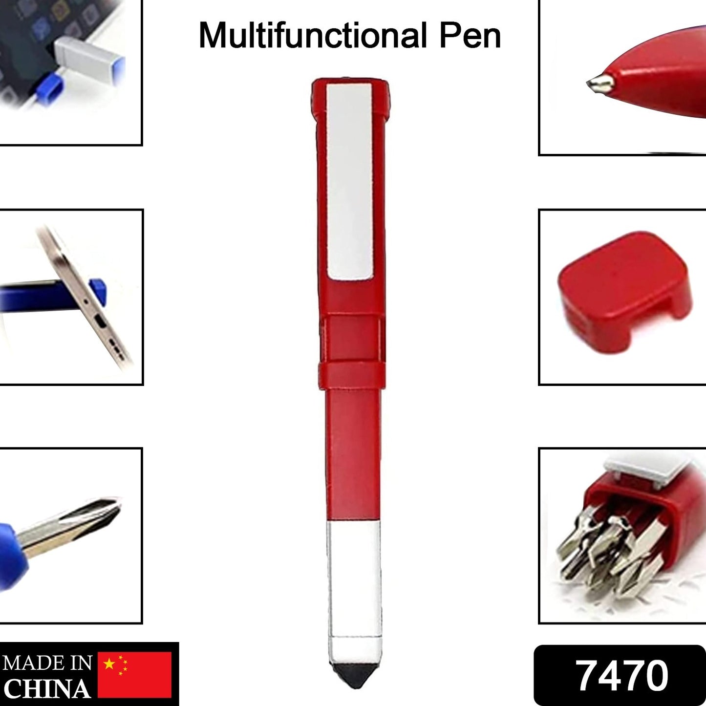 Multi-Function Pen with Phone Holder & Screwdriver Set