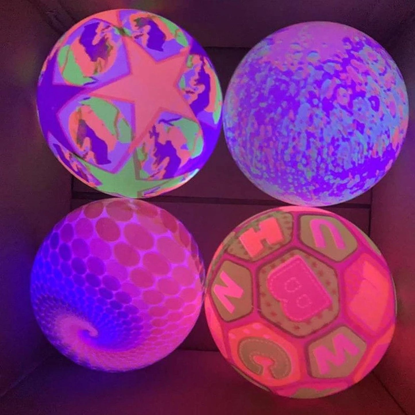 Fun Stress Relief LED Rubber Ball