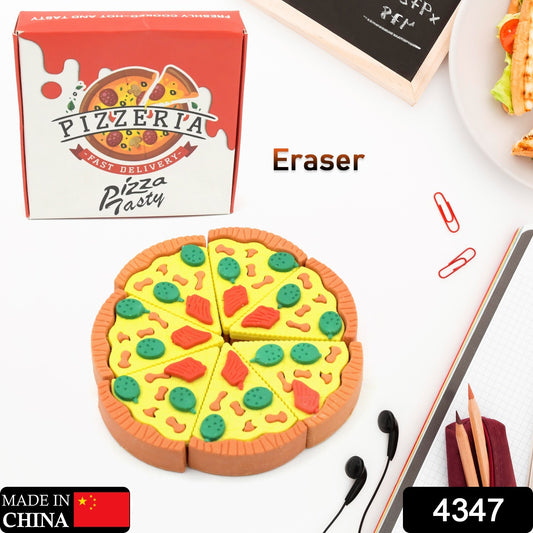 Colorful Pizza Slice Erasers (7 Pack)