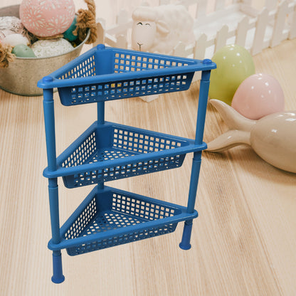 Plastic 3-Tier Shelf for Kitchen & Bathroom