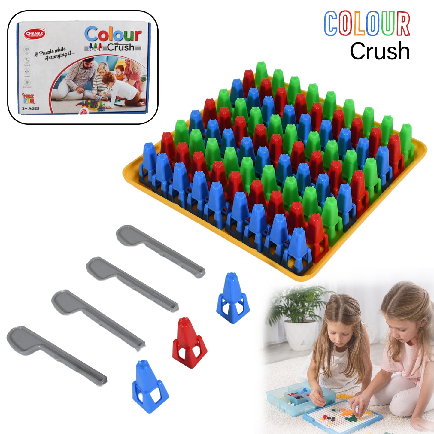 Educational Color Crush Puzzle Game for Kids & Adults