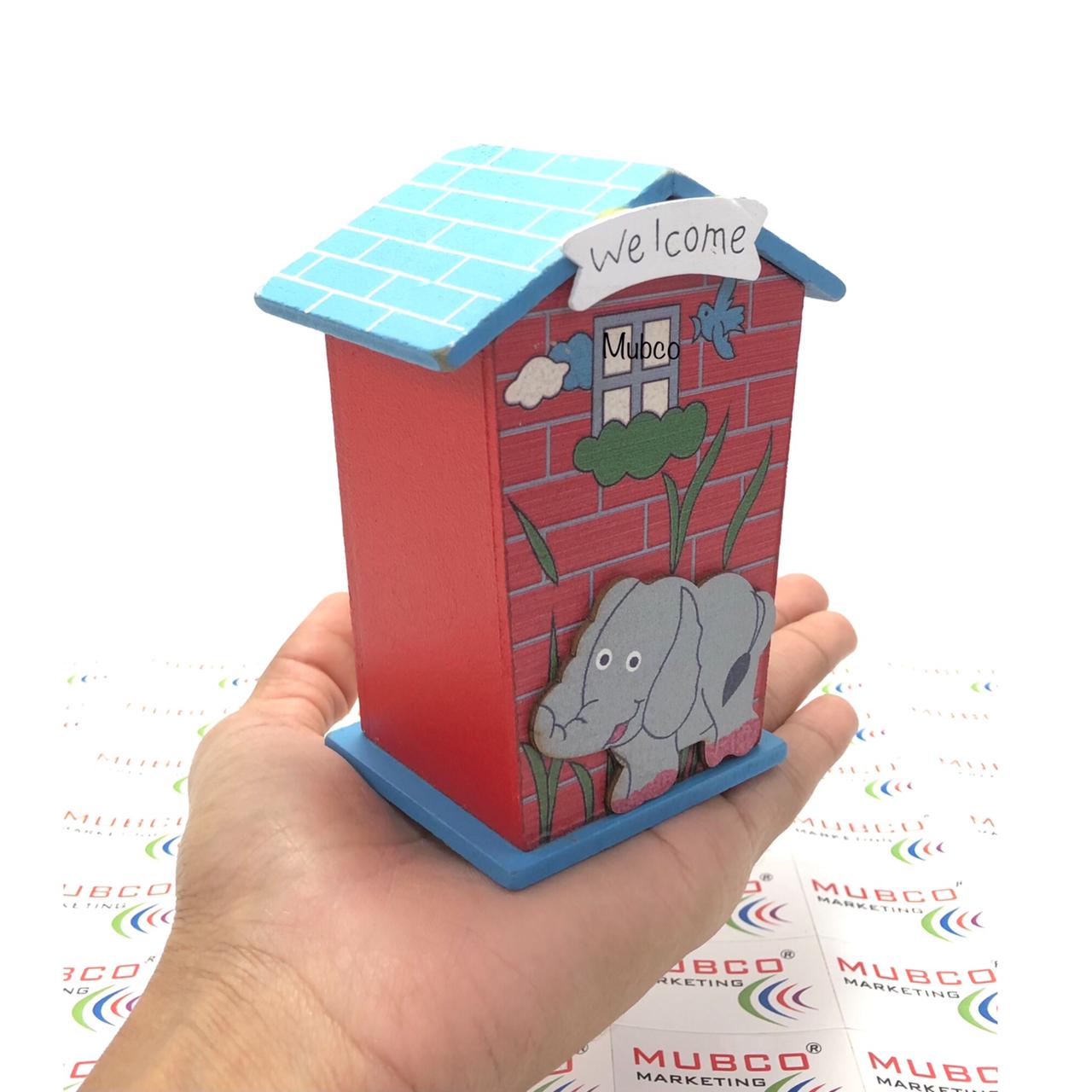 Lovely Cartoon House-Shaped Money Bank