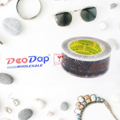 Deodap Printed Transparent Packing Tape (2" x 120m)