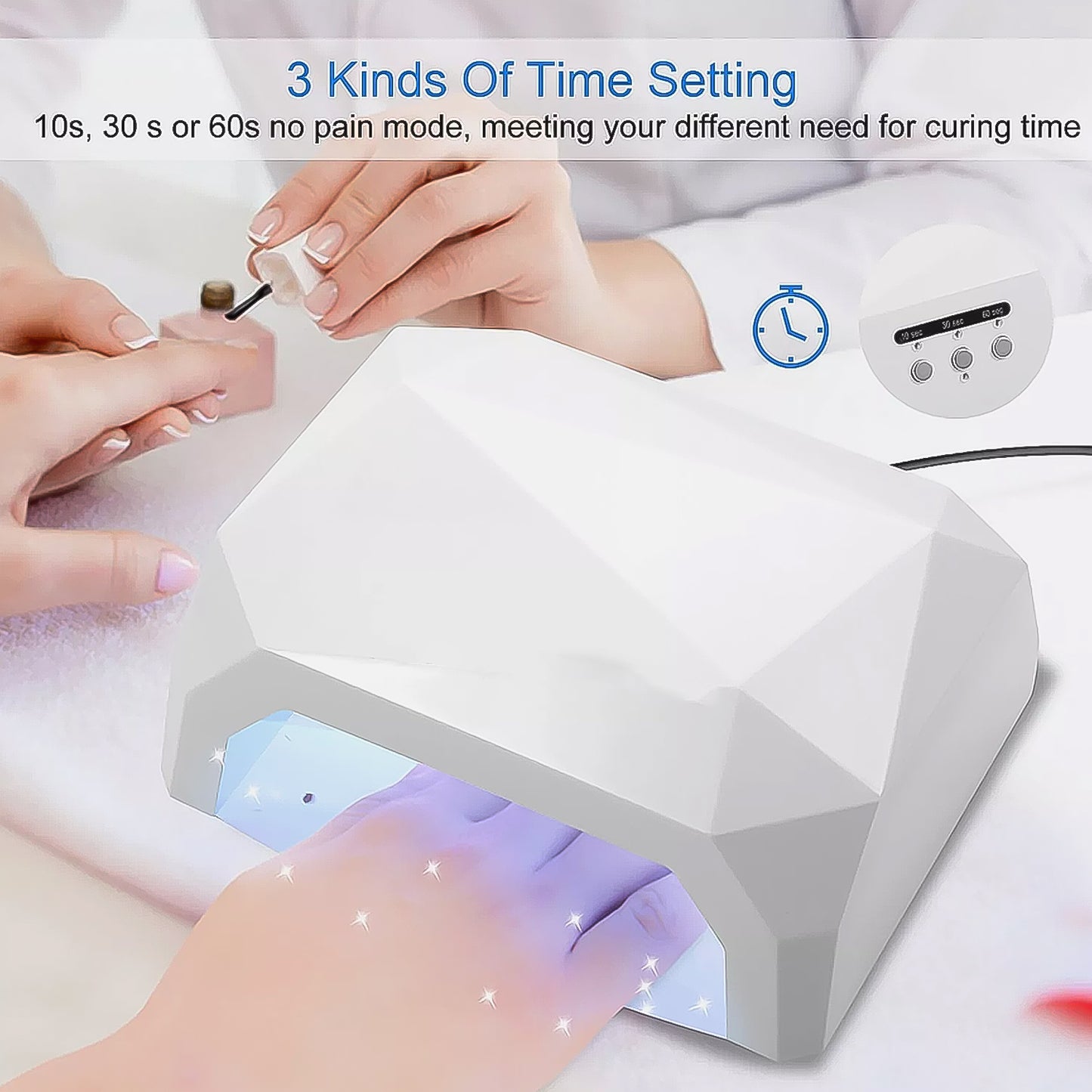 18w Led Uv Lamp Nail Dryer Gel Nail Lamp Nail Polish Curing Lamp (1 Pc)