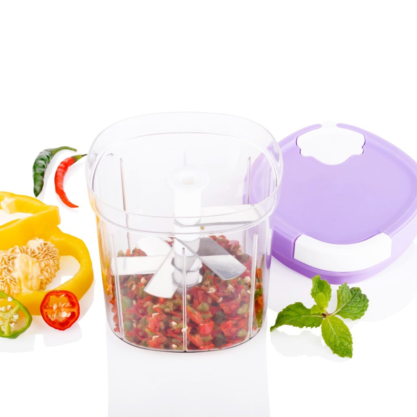 2-in-1 Kitchen Chopper & Slicer - 600ml