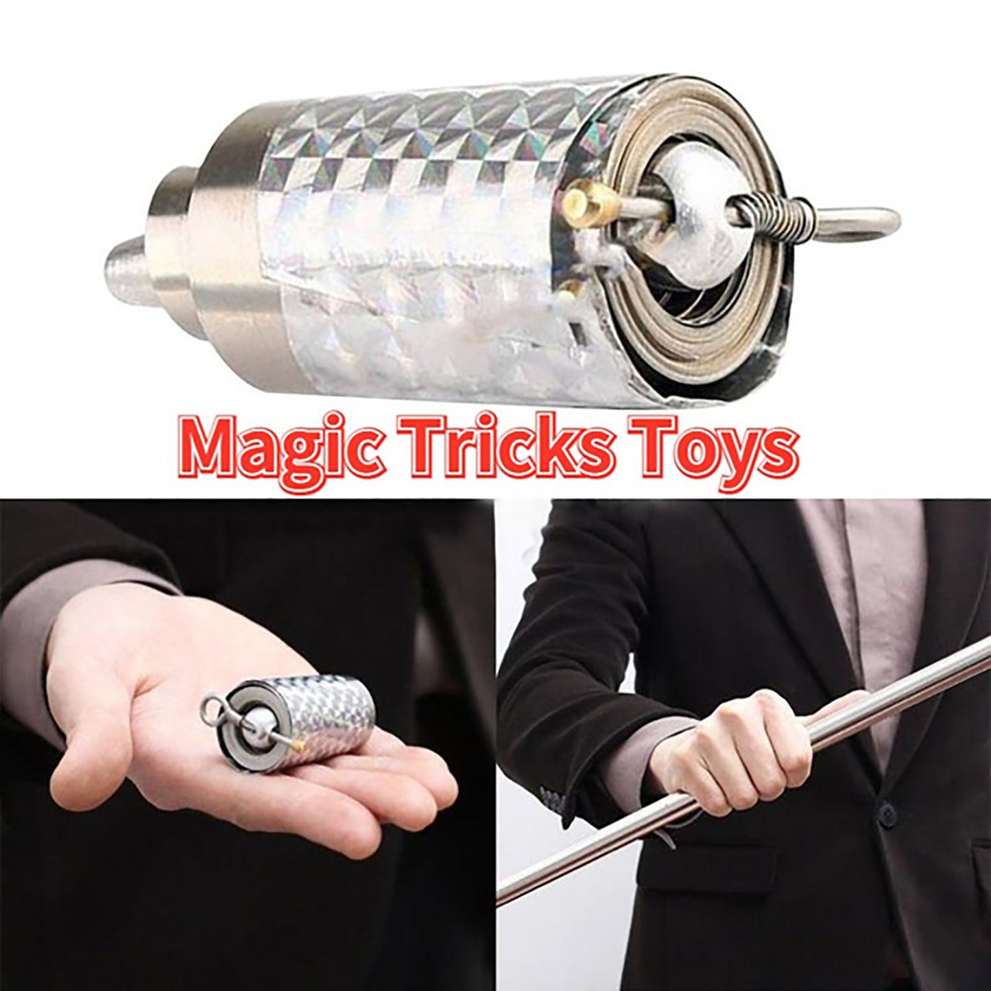 High Elasticity Magic Steel Cane – Silver