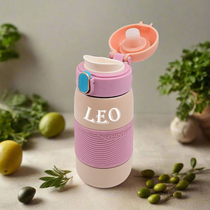 Customize Insulated Stainless Steel Bottle With Rubber Grip (420 Ml)