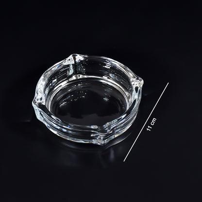 4063 Glass Brunswick Crystal Quality Cigar Cigarette Ashtray Round Tabletop For Home Office Indoor Outdoor Home Decor