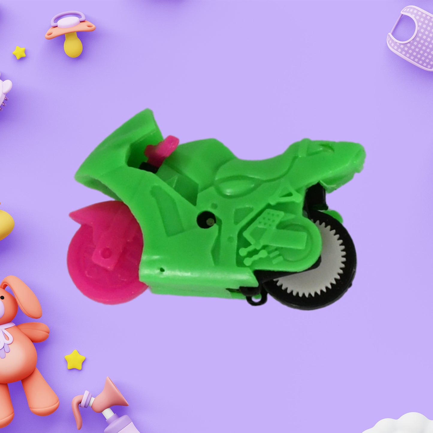 Latte Pull-Back Motorcycles for Kids 3-8 Years