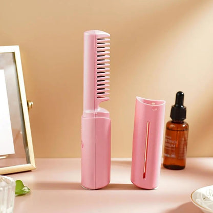 Mini Rechargeable Hair Straightener - USB Cordless