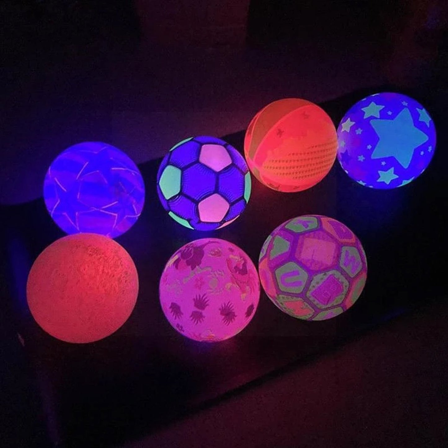 Fun Stress Relief LED Rubber Ball