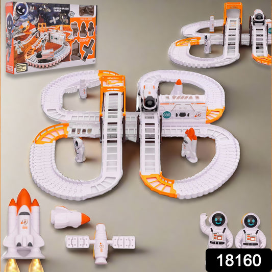 Space-Themed Race Track Toy Set