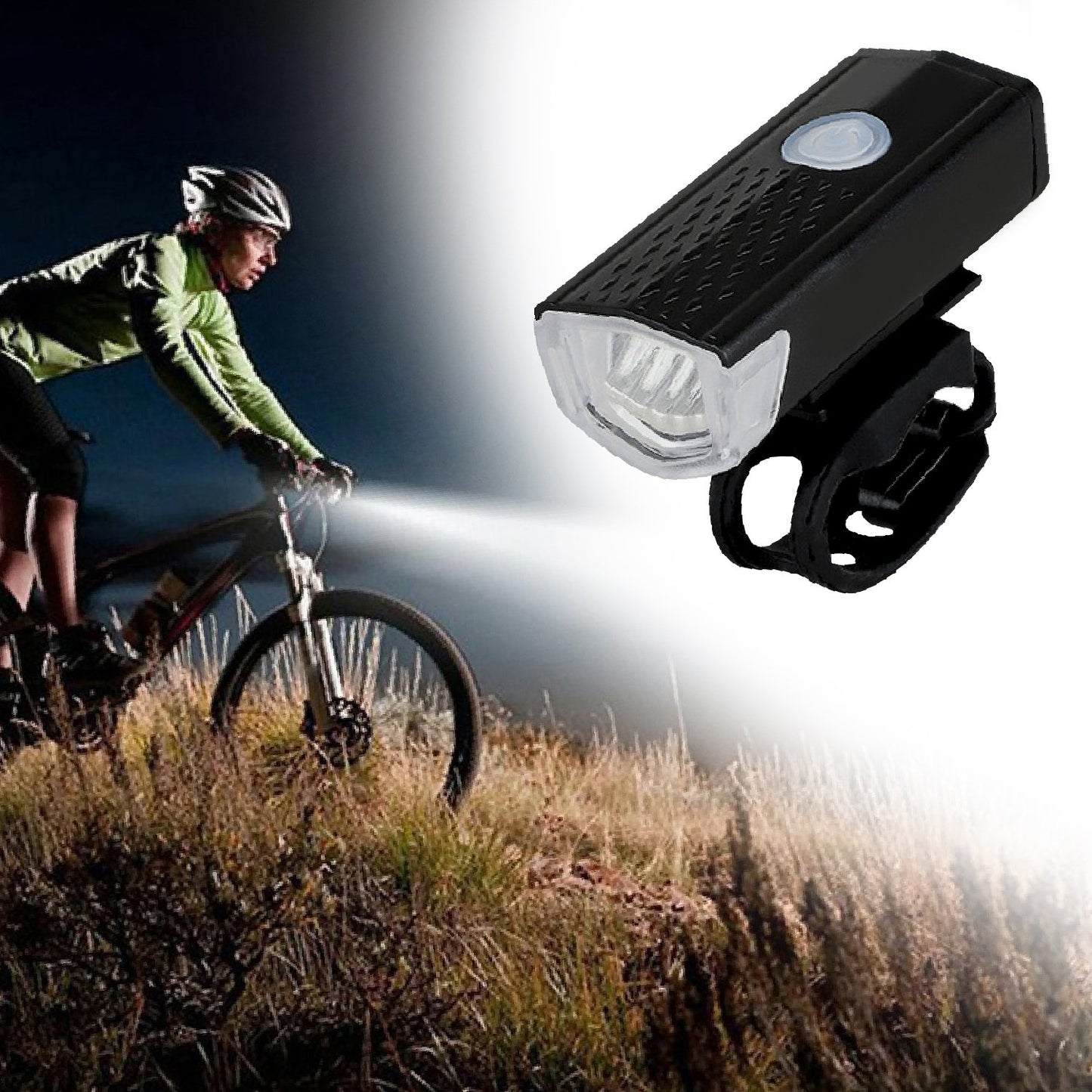 400 Lumen USB Rechargeable Bike Headlight