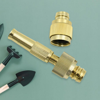 Water Pipe Booster Nozzle – Adjustable Brass Spray for High Pressure