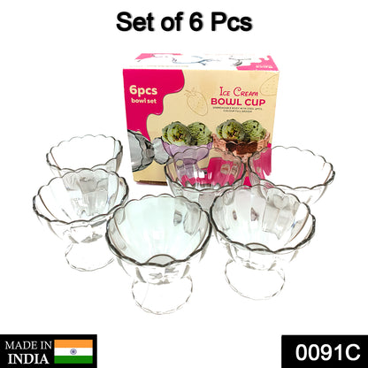 Fruit & Salad Serving Bowl Set - 6pcs