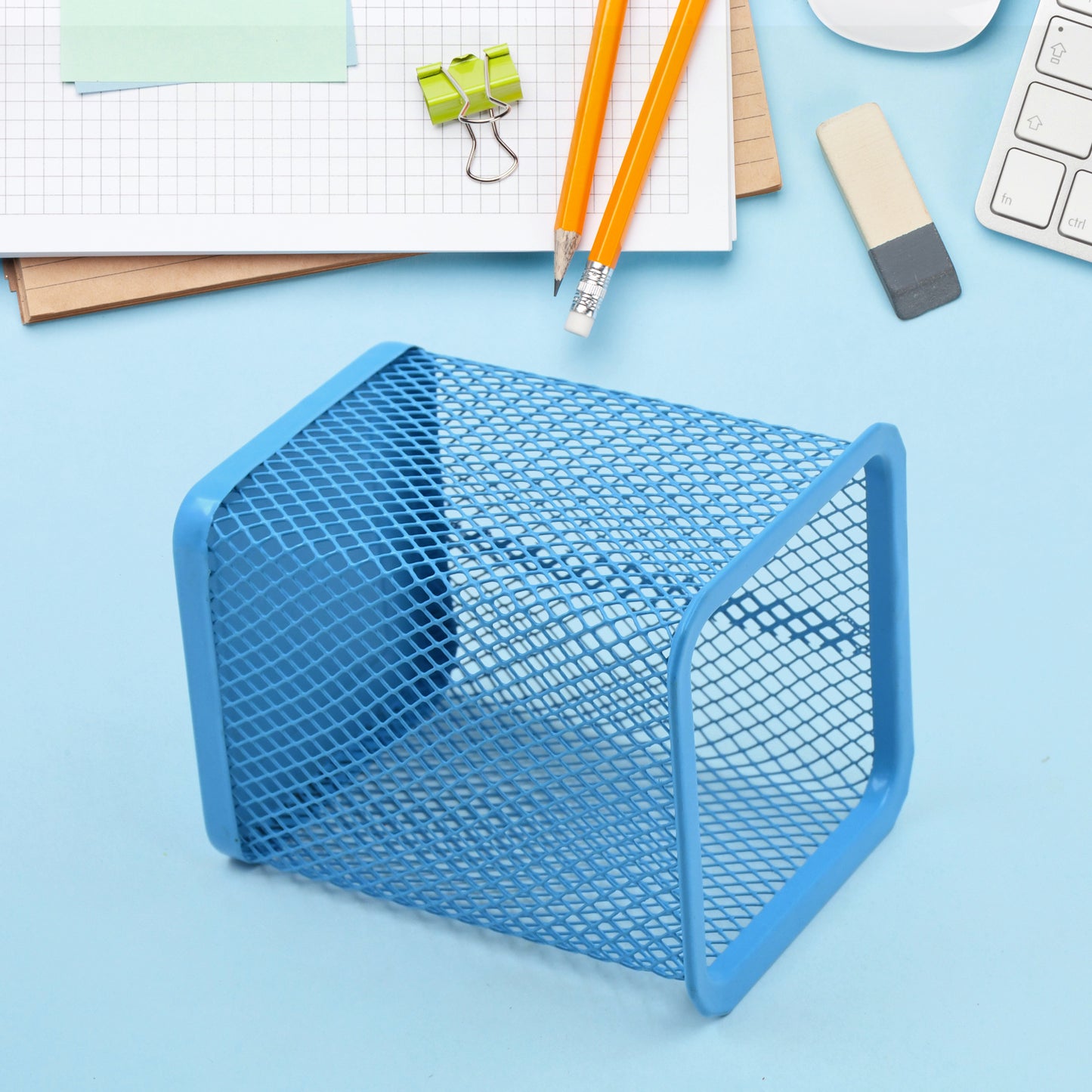 Pen Holder For Desk Metal Mesh Pencil Holder (1 Pc)