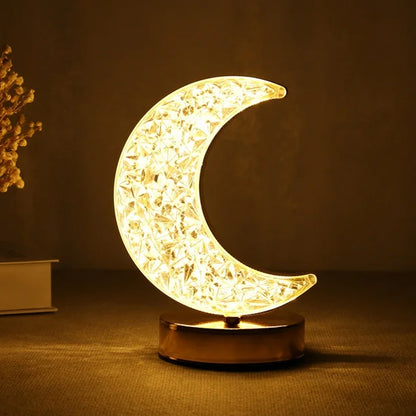 Romantic Moon Touch Lamp with Stepless Dimming