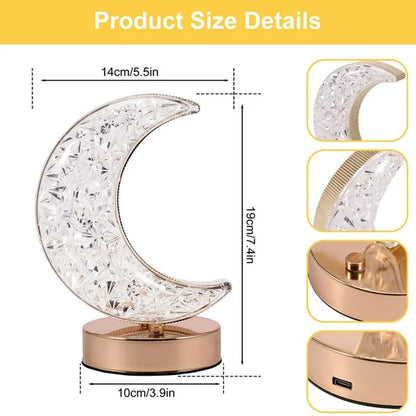 Romantic Moon Touch Lamp with Stepless Dimming