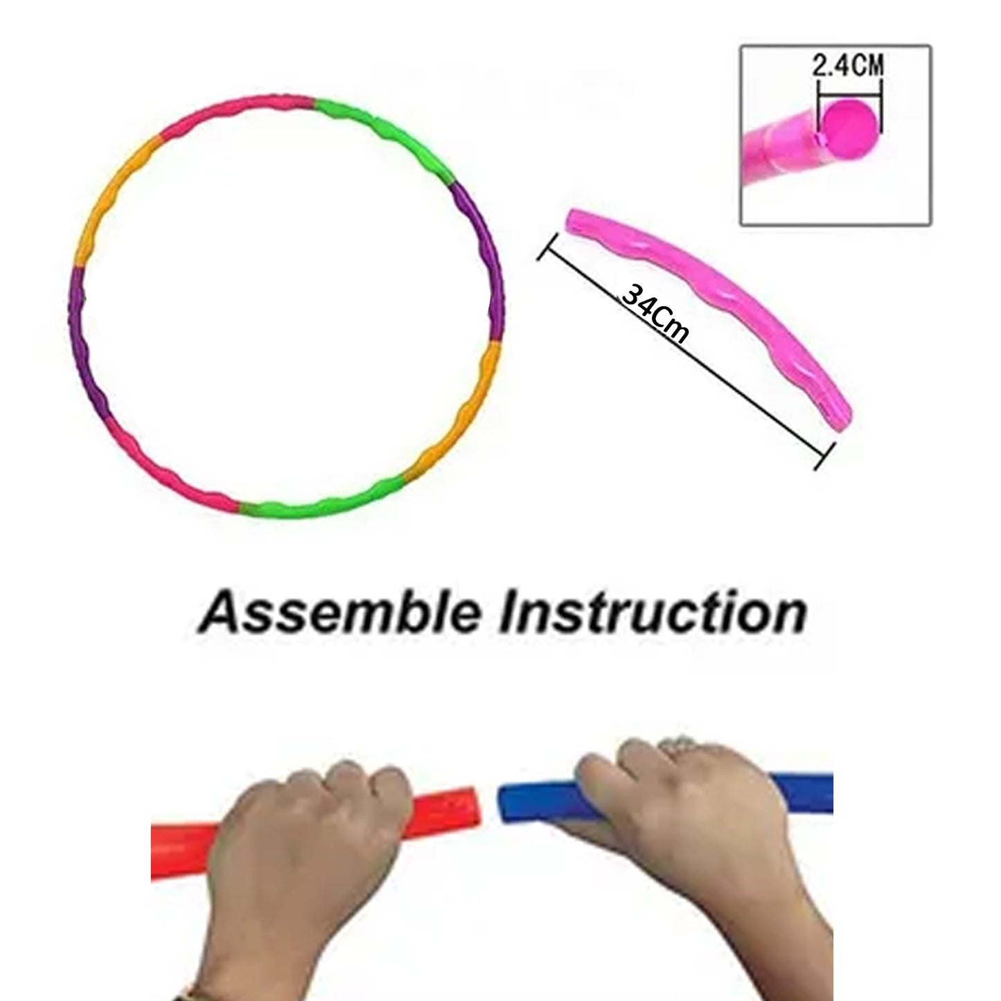 Durable Interlocking Hula Hoop – Ideal for Home Workouts