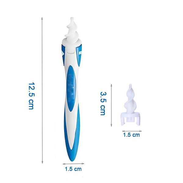 4656 Smart Swab Silicone Easy Earwax Removal With 16 Replacement Disposable Soft Tipsear Wax