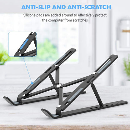 Adjustable Laptop Stand with Foldable Legs