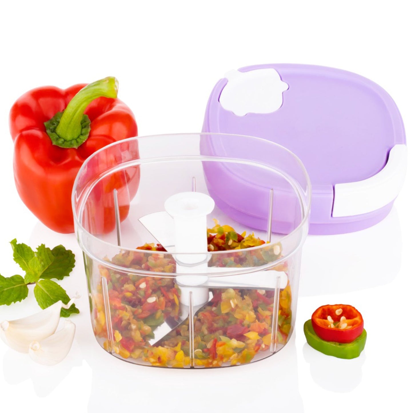 2-in-1 Kitchen Chopper & Slicer - 600ml