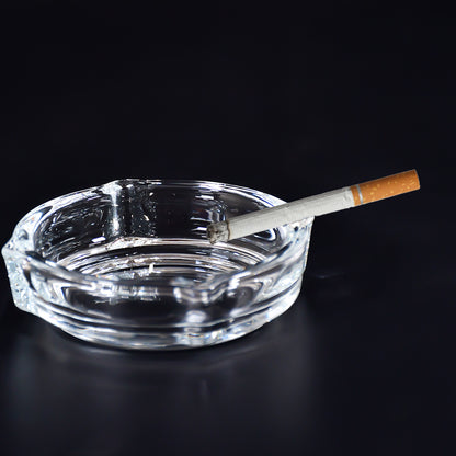 4063 Glass Brunswick Crystal Quality Cigar Cigarette Ashtray Round Tabletop For Home Office Indoor Outdoor Home Decor