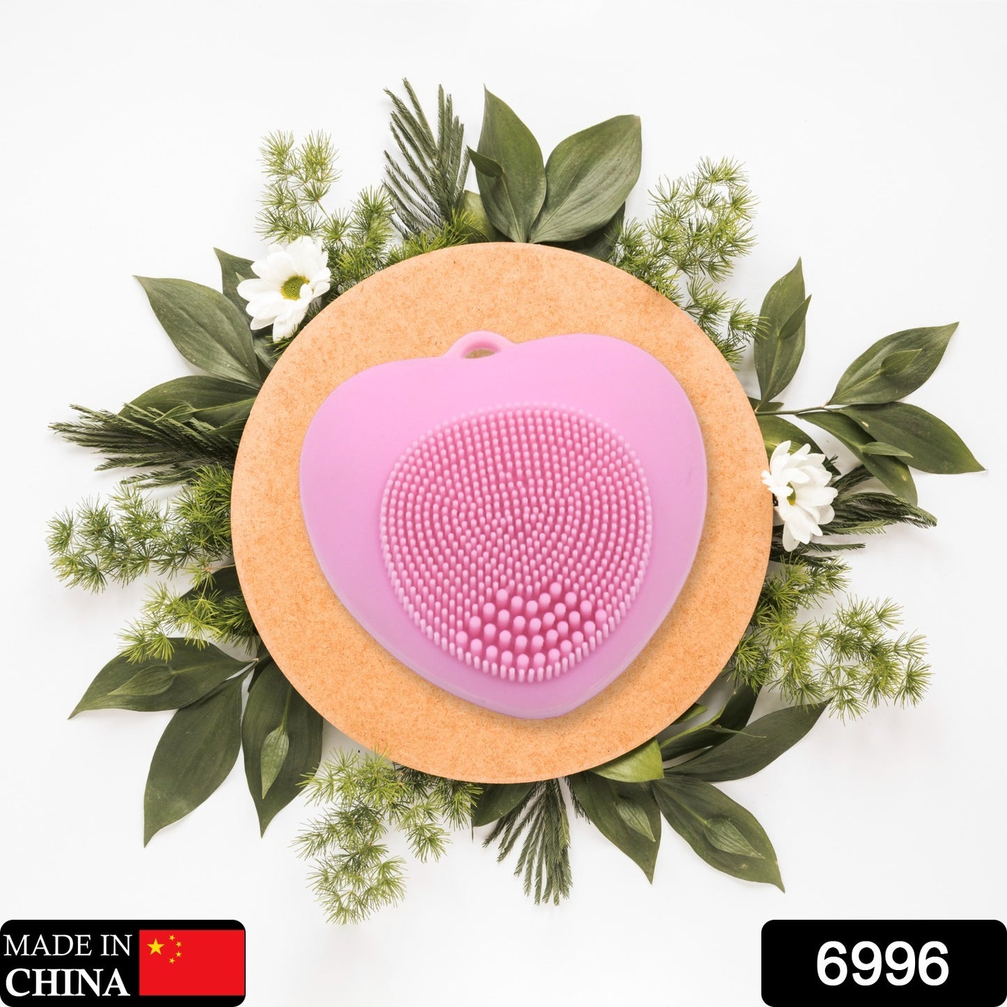 6996 Waterproof Face Wash Brush Face Scrubber Facial Cleansing Brush Exfoliating Silicone Face Hot Compress Scrubber Cleaning For Deep Skin Care Heart Shaped For Women For Home