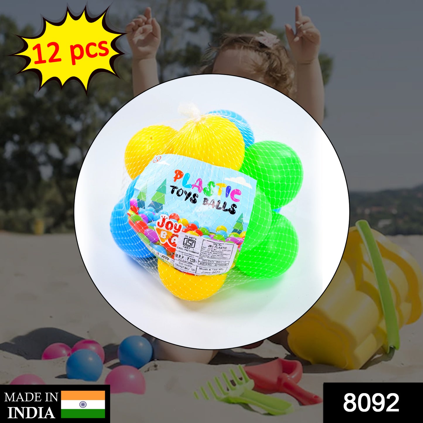 Premium Multicolor Play Balls for Toddlers