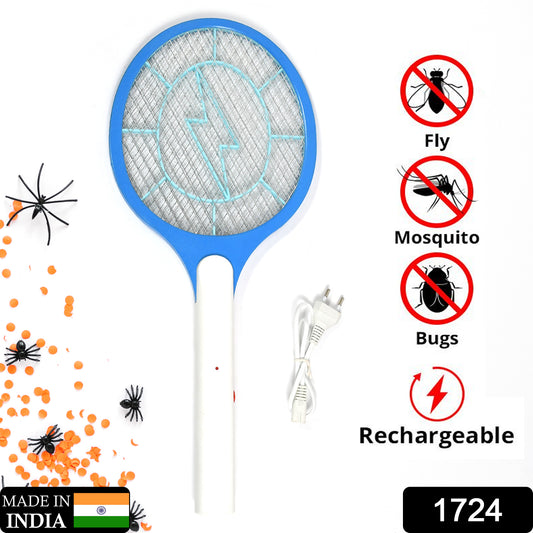 1724 Mosquito Killer Racket Rechargeable Handheld Electric Fly Swatter Mosquito Killer Racket Bat Electric Insect Killer (Quality Assured)