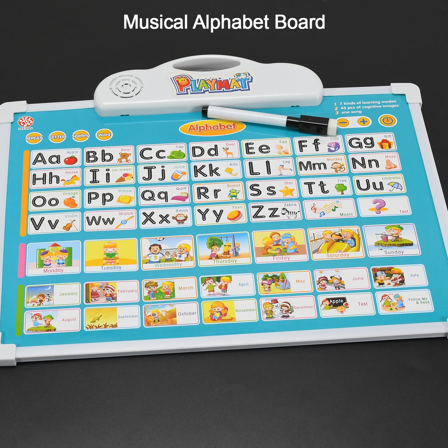 Educational Play Mat with Doodle Pen for ABC Learning