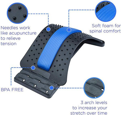 Adjustable Back Stretcher & Posture Corrector for Pain Relief