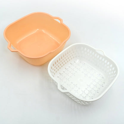 2-in-1 Rinse & Drain Basket.