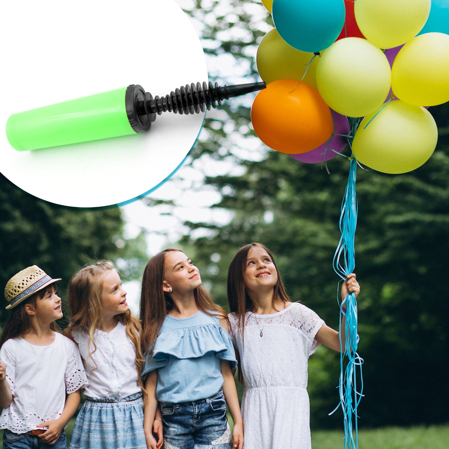 Handy Air Pump for Foil Balloons & Toys