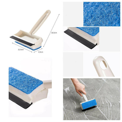 2-in-1 Bathroom & Window Glass Wiper – Grout & Tile Cleaner