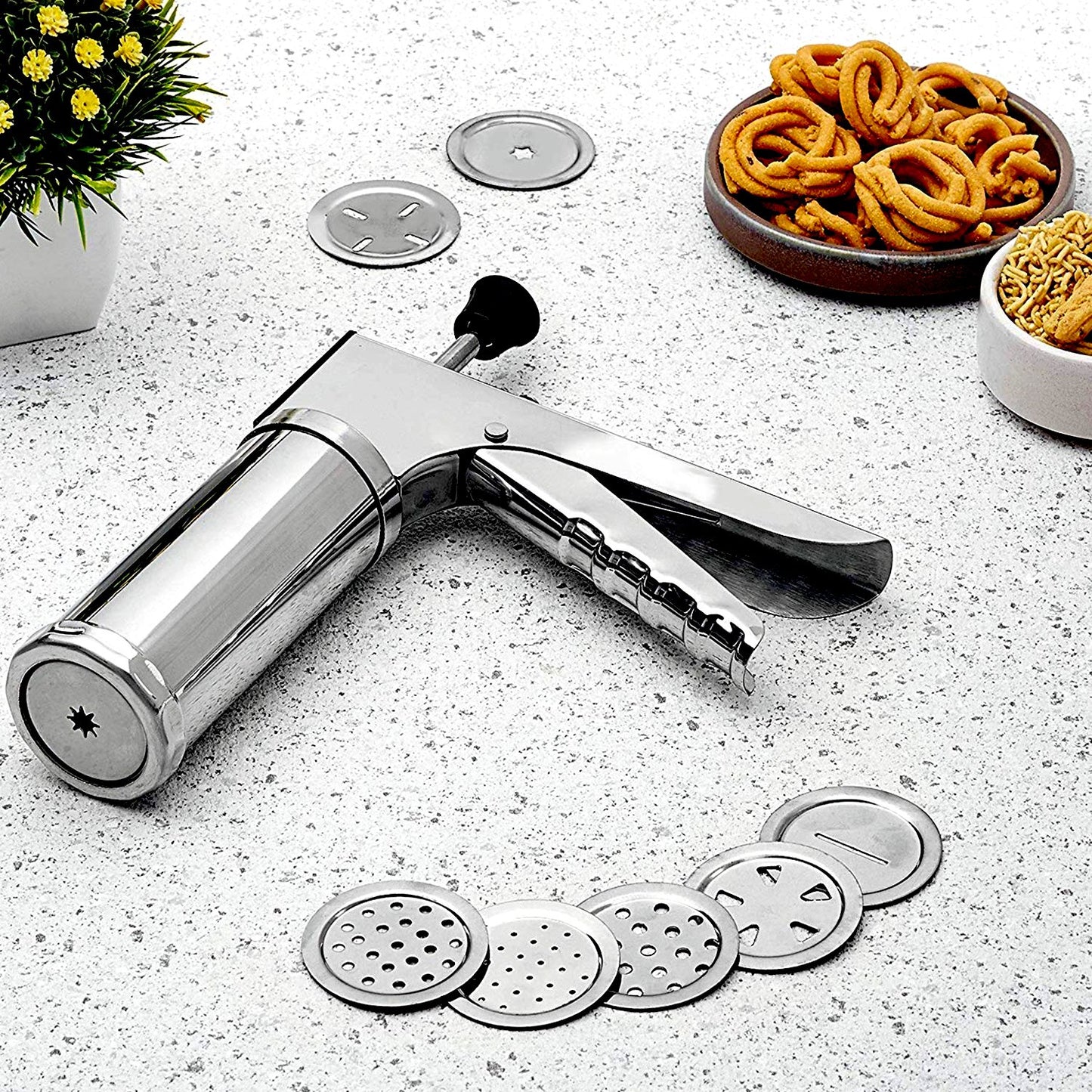 15-Piece Stainless Steel Kitchen Press Set