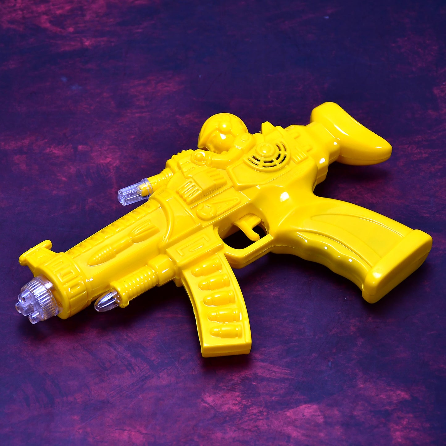 Transparent Glow Gear Toy Gun with Lights