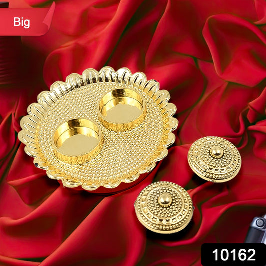 Round Shape Special Puja Thali Kumkum Thali Holder (1 Pc  Big)