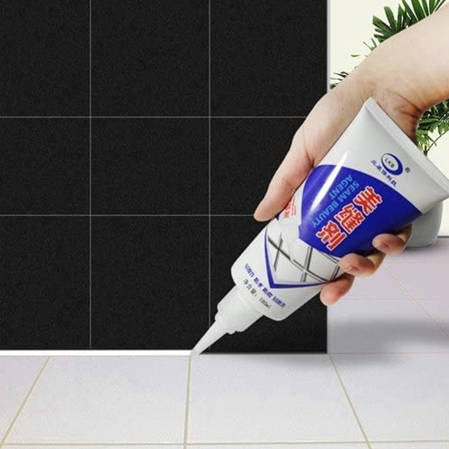 17747 Waterproof Tile Gap  Crack  Grout Filler Water-resistant Silicone Sealant For Diy Home Sink Gaps  Tiles Gaps  Grouts Repair Filler Tube For Home Office Bathroom Toilets Kitchen (180 Ml)