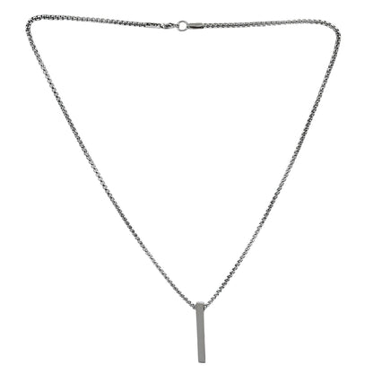 Stainless Steel Stick Locket with Chain