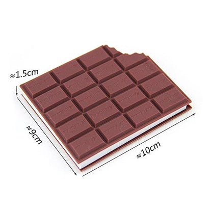 4528 Small Chocolate Scented Diary Memo Notebook In Rectangular Chocolate Bite Shape With Original Chocolate Smell Personal Pocket Diary With Plain Pages For Kids